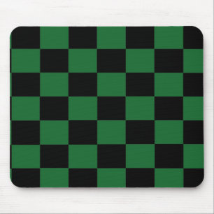 Grönt och svart kontrollerad Mousepad Musmatta