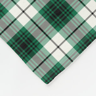 Grönt och svart lamont Klan Tartan Fleecefilt