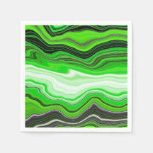 Grönt och svart marmor som Stripe Fluid Art