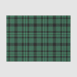 Grönt och svart plädmönster