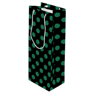 Grönt och svart polka dots