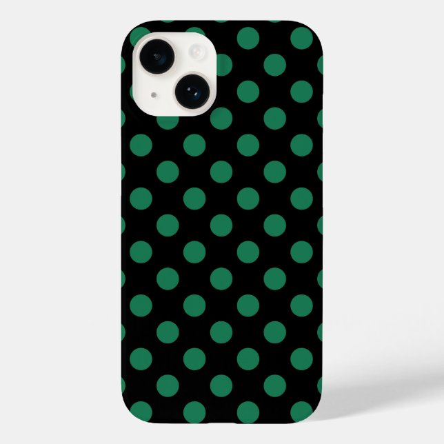 Grönt och svart polka dots (Baksida)