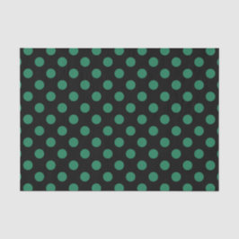 Grönt och svart polka dots