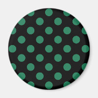 Grönt och svart polka dots