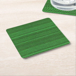 grönt och svart rand underlägg papper kvadrat