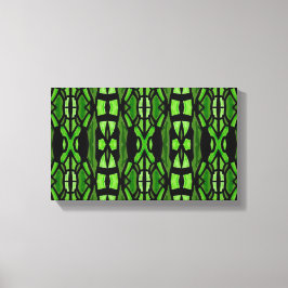 Grönt och svart väggkonst canvastryck