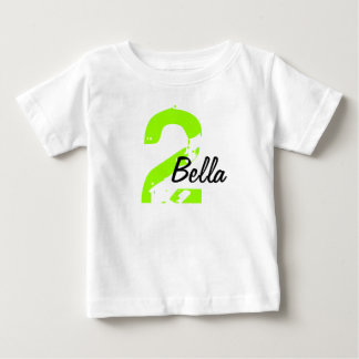 Grönt och svartnamn- och ålderTshirt T Shirt