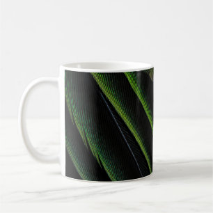Grönt- och svartvitt kaffemugg