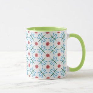 Grönt och Vatten Lilies Ringer Mugg