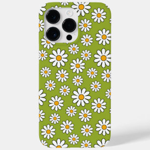 Grönt och vit Blommigt Daisyn Mönster