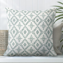 Grönt och vit dekorativ Dekorativ kudde