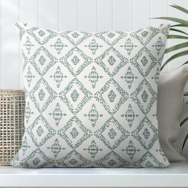 Grönt och vit dekorativ Dekorativ kudde (Skapare uppladdad)