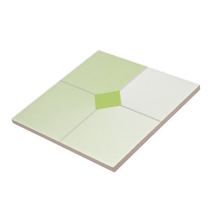 Grönt och vit Designad panel Kakelplatta