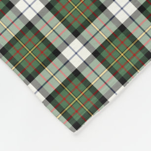 Grönt och vit MacLaren-Klan Dress Tartan Fleecefilt