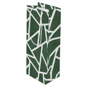 Grönt och vit mosaik mönster