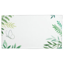 Grönt och vit Pillowcase