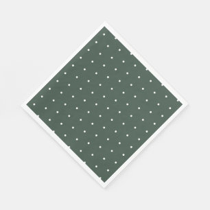 Grönt och vit polka-pricka Kön Neutral babystötare Pappersservett