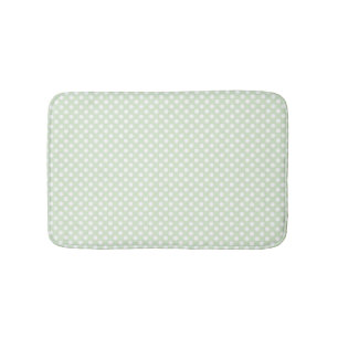 Grönt och vit polka, punkt Bath Mat Badrumsmatta