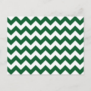 Grönt och vit Zigzag Vykort