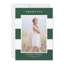 Grönt och Vita Rand Mönster Photo Studenten