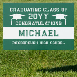 Grönt och Vita skolan Färg Studenten