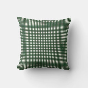 Grönt- och vitGingham Kudde