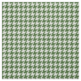 Grönt- och vitHoundstooth geometriskt mönster Tyg