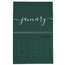 Grönt och vitminimalistisk 2024