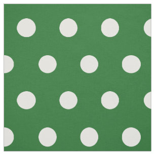 Grönt- och vitpolkadot mönstrar DIY-hobbytyg Tyg