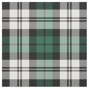 Grönt och Vitt Black Watch Tartan Rutigt Semester Tyg
