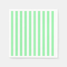 Grönt och vitt kandy rand pappersservett