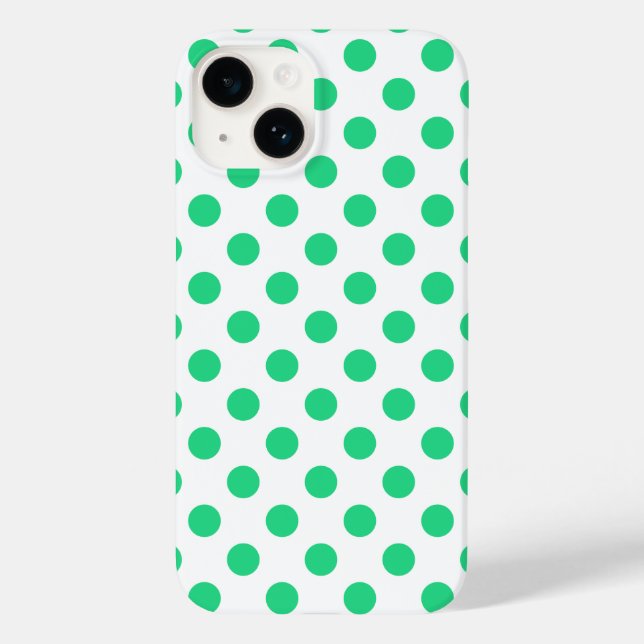 Grönt och vitt polka dots (Baksida)
