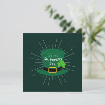 Grönt och Vitt Vintage Gott St. Patricks dag 