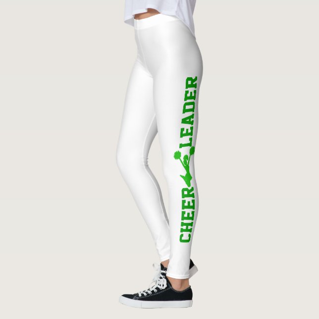 Grönt- och White Cheerwriter Leggings (Vänster)