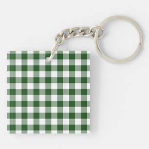 Grönt och White Gingham Mönster