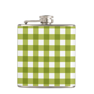 Grönt och White Gingham Mönster Fickplunta