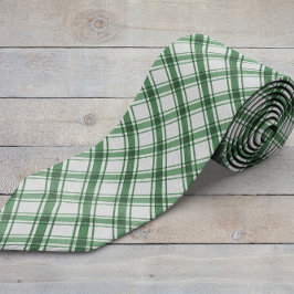 Grönt och White Neck Tie Slips