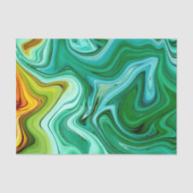 Grönt och Yello/Guld Agate mönster