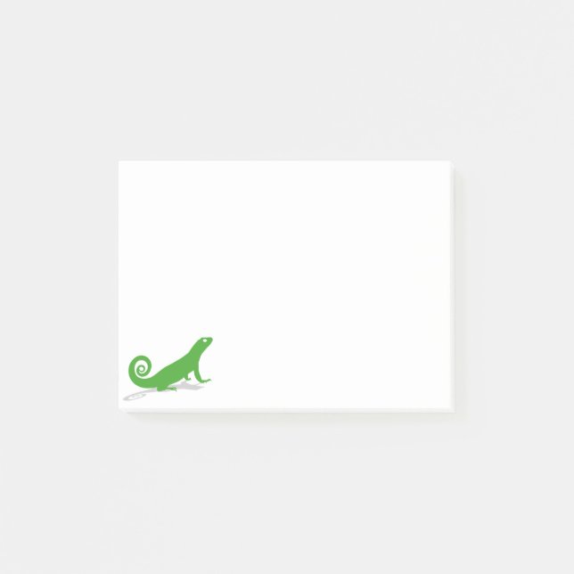 Grönt ödla post-it block (Framsida)