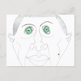 Grönt Öga Helg Vykort