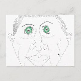 Grönt Öga Helg Vykort