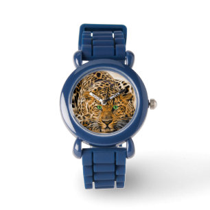 Grönt Öga Leopard Armbandsur