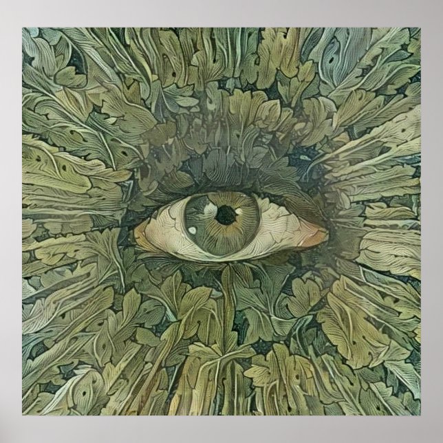 Grönt Öga Poster (Framsidan)