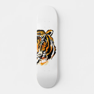 Grönt Öga Tiger Head Mini Skateboard Bräda 18,5 Cm