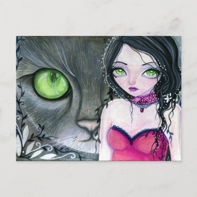 Grönt Ögon - vykort (Framsida)