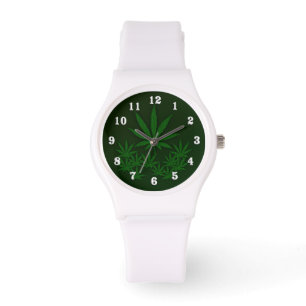Grönt Ogräs Armbandsur