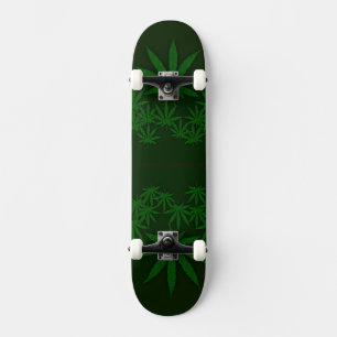Grönt ogräs old school skateboard bräda 18 cm