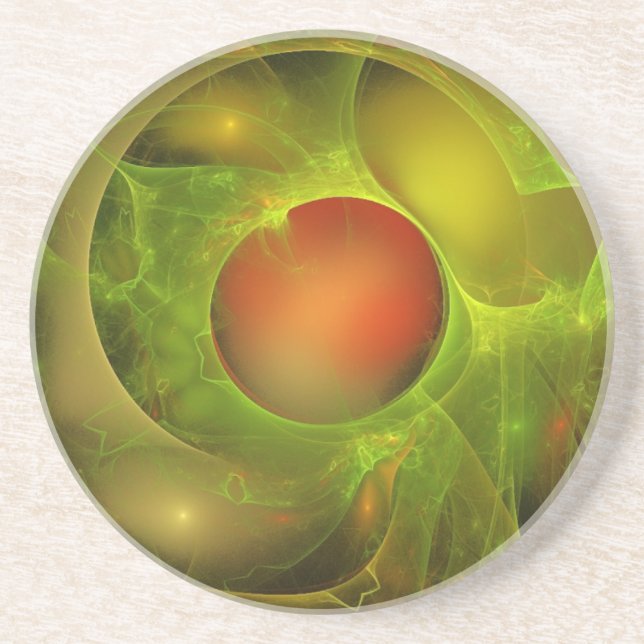 Grönt Oil Red Vatten Underlägg (Framsidan)