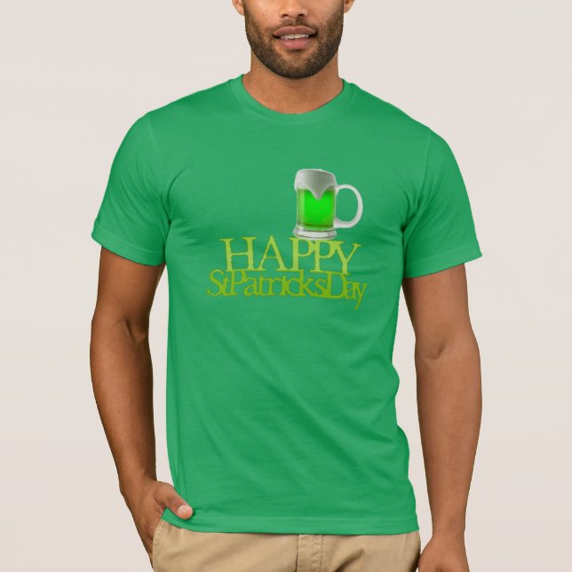 Grönt öl Glad St. Patricks dag Tröja (Framsida)