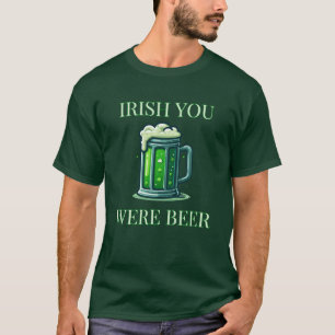 Grönt öl skämt t shirt